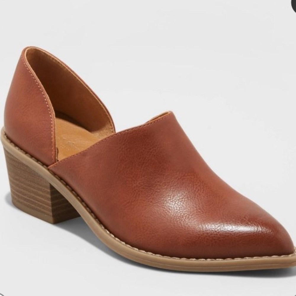 sale  Faux-Leather Heeled Booties